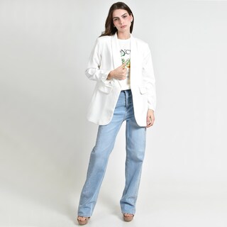 Foto 4 | Foto 4 | Blazer Roman Fashion Manga 3/4 Para Mujer