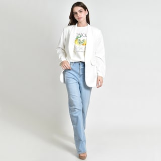 Foto 5 | Foto 5 | Blazer Roman Fashion Manga 3/4 Para Mujer