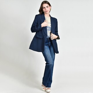 Foto 4 | Foto 4 | Blazer Roman Fashion Manga 3/4 Para Mujer