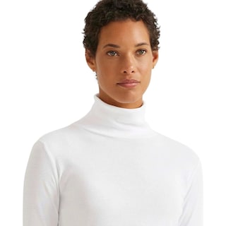 Foto 3 | Foto 3 | Blusa Eddie Bauer Favorite Cuello Alto Para Mujer Blanco