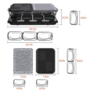Foto 4 | Foto 4 | Parrilla Eléctrica Voohek Korean Bbq 2 En 1 Antiadherente 1300 W
