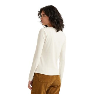 Foto 2 | Foto 2 | Blusa Eddie Bauer Essential Ribbed Manga Larga Para Mujer Blanco