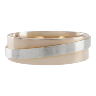 Foto 1 | Foto 1 | Argolla De Matrimonio Fonelli Ar14-110315 Oro Rosa Y Blanco 14k Maciza 5mm-5