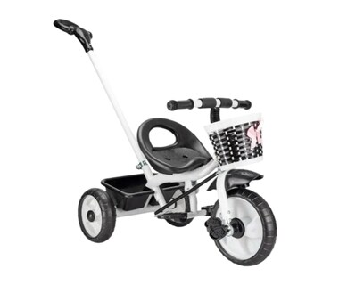 Foto 1 | Foto 1 | Carriola Triciclo Infantil Con Bastón Direccional Modelo Blanco