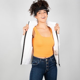 Foto 4 | Foto 4 | Sudadera Greenlander Entallada Para Mujer Con Capucha Blanco