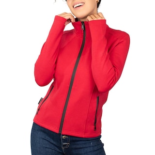 Foto 3 | Foto 3 | Sudadera Greenlander Entallada Para Mujer Con Capucha Rojo