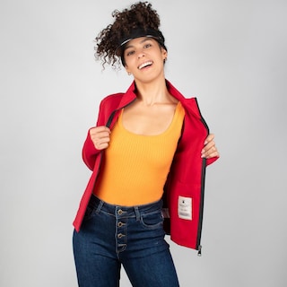 Foto 4 | Foto 4 | Sudadera Greenlander Entallada Para Mujer Con Capucha Rojo