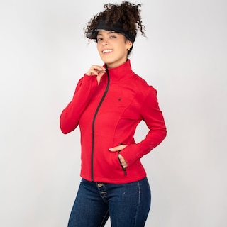 Foto 5 | Foto 5 | Sudadera Greenlander Entallada Para Mujer Con Capucha Rojo