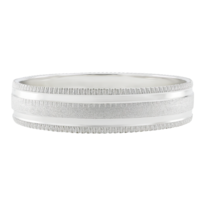 Argolla de Matrimonio Fonelli AR10-B03734 Oro Blanco 10K Hueca 4mm-4