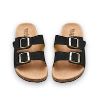 Sandalia Zen Color Negro Piel Sintetica