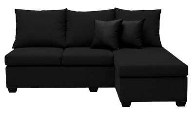 Foto 3 | Foto 3 | Sala Esquinera El Bazar Store Bergen Negro 180x140 Cm Lado Derecho E Izquierdo Lino Nacional