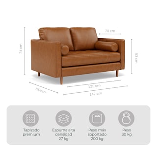 Foto 6 | Foto 6 | Combo Sala Sofá 3 Plazas +sofá Loveseat + Sillón Individual Oviedo Relan Color Café