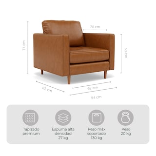 Foto 7 | Foto 7 | Combo Sala Sofá 3 Plazas +sofá Loveseat + Sillón Individual Oviedo Relan Color Café