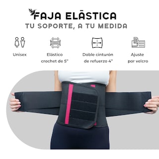 Foto 2 | Foto 2 | Faja de Comprensión Elástica Gym Muuk Fitness Soporte Lumbar Unisex