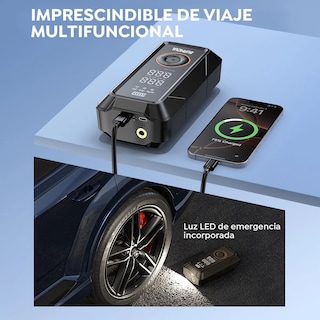 Foto 3 | Foto 3 | Bomba De Aire Inalambrica Para Inflar Llantas De Auto Y Moto Eo Safe Imports Esi-24239 Negro