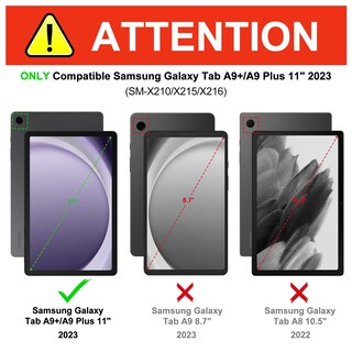 Foto 2 | Foto 2 | Funda con Teclado para Samsung Galaxy Tab A9 Plus 2023 11 Pulgadas - Venta Internacional