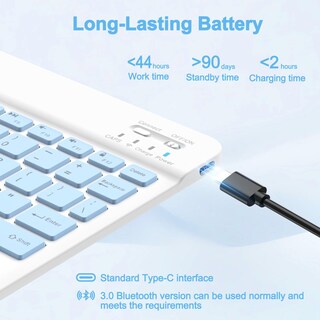 Foto 4 | Foto 4 | Funda con Teclado para Samsung Galaxy Tab A9 Plus 2023 11 Pulgadas - Venta Internacional