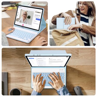 Foto 7 | Foto 7 | Funda con Teclado para Samsung Galaxy Tab A9 Plus 2023 11 Pulgadas - Venta Internacional