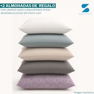 Foto 3 | Foto 3 | Cubre Colchón Queen Size Extra Relleno 7 Cm De Microgel Y Down Alternative + 2 Almohadas Stefano Zanni