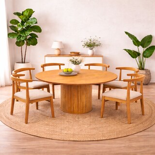 Foto 5 | Foto 5 | Comedor Redondo Ilios Innova Madera 6 Sillas