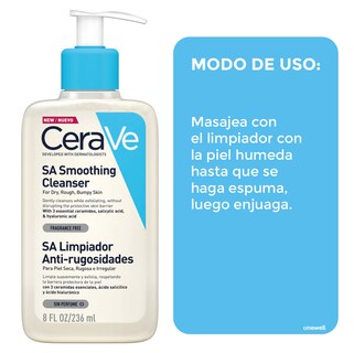 Foto 3 | Foto 3 | Cerave Sa Limpiador Antirugosidades 236 Ml