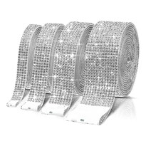 Pegatinas Decorativas De Diamantes De Imitación 4 Rollo Eo Safe Imports Esi-24268 Blanco