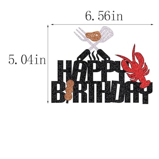 Foto 3 | Foto 3 | Fiesta Temática Dxsdgetue Con Purpurina Langosta Y Océano De Cake Toppers - Venta Internacional.