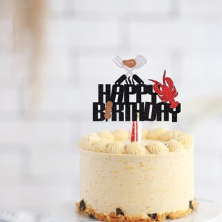 Foto 4 | Foto 4 | Fiesta Temática Dxsdgetue Con Purpurina Langosta Y Océano De Cake Toppers - Venta Internacional.