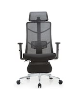 Silla Ergonómica De Oficina Con Cabecera Respaldo Reclinable Y Soporte Lumbar Ajustable – Eke Life Home