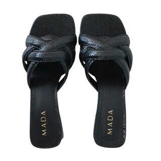 Foto 3 | Foto 3 | Sandalia De Tacón Mada Telmo Negro Estilo Animal Print Para Mujer