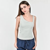 Blusa Roman Fashion De Escote Asimétrico Para Mujer