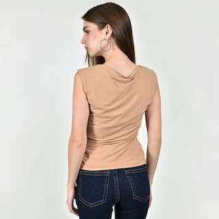 Foto 3 | Foto 3 | Blusa Roman Fashion Drapeada Sin Mangas Para Mujer
