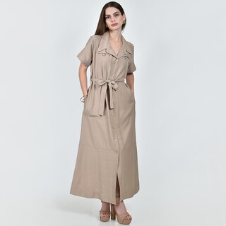 Foto 1 | Foto 1 | Vestido Roman Fashion Camisero Con Cinto Para Mujer