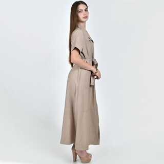 Foto 2 | Foto 2 | Vestido Roman Fashion Camisero Con Cinto Para Mujer