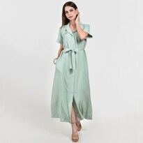 Vestido Roman Fashion Camisero Con Cinto Para Mujer