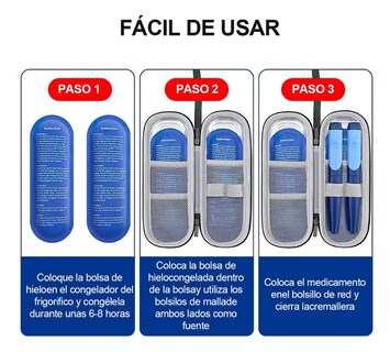 Foto 3 | Foto 3 | Bolsa De Viaje Con Enfriador Para Insulina Y Medicamentos