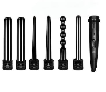 Foto 1 | Foto 1 | Pinzas Rizadoras Con Guantes Rizador De Pelo De Cerámica Modelo Negro