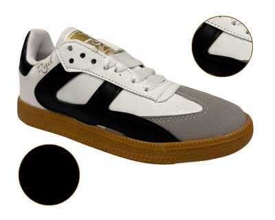 Foto 2 | Foto 2 | Tenis Casual Risel Blanco Con Negro 1498 Para Mujer 1 Par