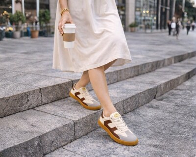 Foto 6 | Foto 6 | Tenis Casual Risel Beige Con Marron 1498 Para Mujer 1 Par