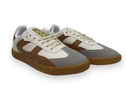 Tenis Casual Risel Beige Con Marron 1498 Para Mujer 1 Par