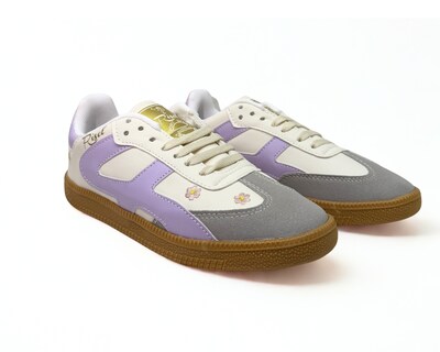 Foto 1 | Foto 1 | Tenis Casual Risel Blanco Con Lila Flores 1498 Para Mujer 1 Par