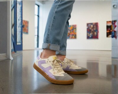 Foto 4 | Foto 4 | Tenis Casual Risel Blanco Con Lila Flores 1498 Para Mujer 1 Par