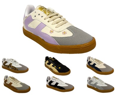 Foto 7 | Foto 7 | Tenis Casual Risel Blanco Con Lila Flores 1498 Para Mujer 1 Par