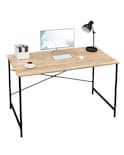 Escritorio Rectangular Estilo Industrial Estructura Metálica Ideal Para Home Office/ Mesa De Trabajo Moderna