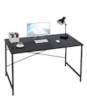 Escritorio Rectangular Estilo Industrial Estructura Metálica Ideal Para Home Office Black