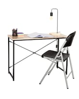 Escritorio Rectangular Estilo Industrial Estructura Metálica Ideal Para Home Office / Escritorio Compacto Para Oficina / Wood