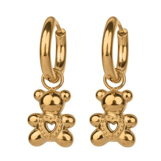 Foto 2 | Foto 2 | Aretes Luckyly Caty Set 3 En 1 Arracadas Y Charms Acero Inoxidable Baño Oro 14k Zirconia Cúbica Y Perlas