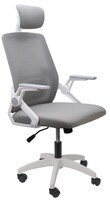 Silla Ergonómica De Oficina Con Ajuste Modelo Gris/blanco