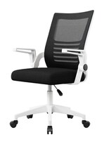 Silla De Oficina Ergonómica De Malla Modelo Blanco