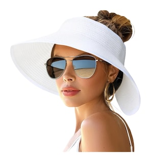 Foto 1 | Foto 1 | Sombrero De Playa Ala Ancha Ajustable Modelo Blanco